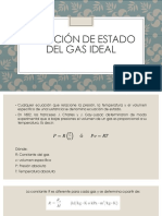 Ecuación de Estado Del Gas Ideal
