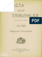 Gaceta de Los Tribunales Año 1940