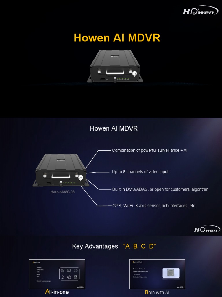Howen AI MDVR: Advanced Surveillance Solutions | PDF | Computer ...