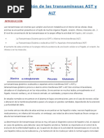 Determinación de Transaminasas en Sangre | PDF | Transaminasa | Hepatitis