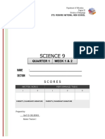 Science 9 Booklet 1 Quarter 1 Week1 2