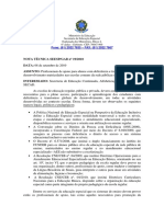 Nota Técnica Nº. 19 Profissionais de Apoio