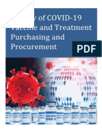 Review of Covid 19 Vaccine and Treatment Purchasing and Procurement
