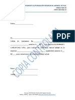 Fmec-Ok-004 Formato Autorización Referencia Laboral Actual
