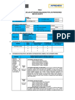 Informe mensual actividades profesores agosto