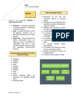 Introduction To Dosage Forms