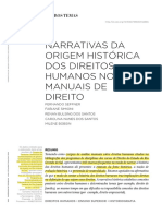 Narrativa Da Origem Histórica Dos Direitos Humanos em Manuais de Direito (Fernando Seffner Et Al.)