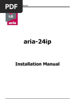 LG Aria 24ip Installation Manual