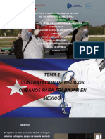 Contratación de médicos cubanos para reforzar el sistema de salud mexicano