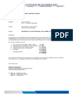 C116-Response Letter - Cost Proposal For Coring and Testing