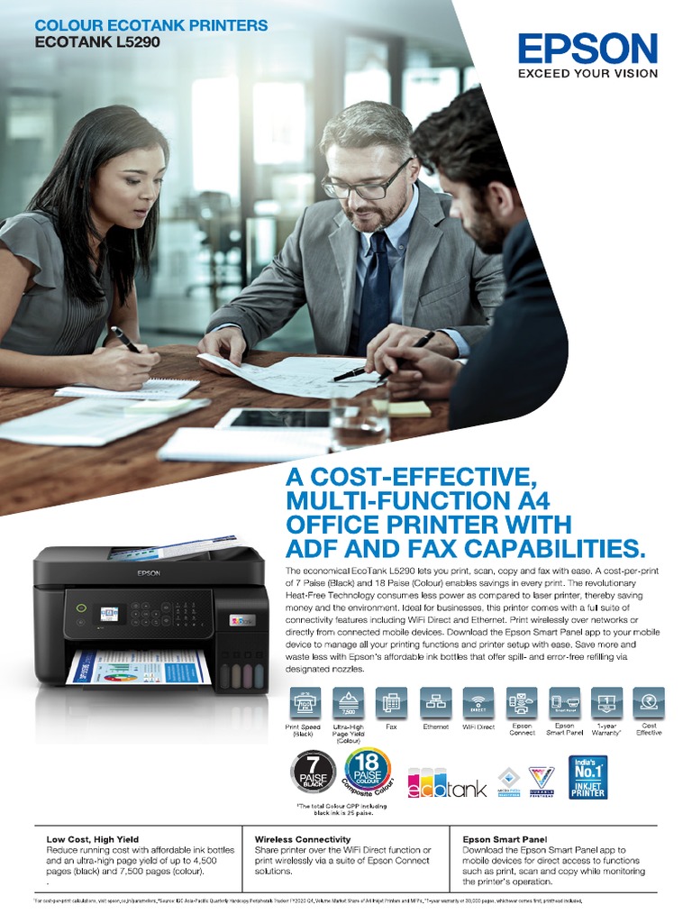 Epson L5290 Brochure PDF | PDF