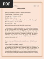 Philippine Independence Declaration 1898 | PDF | Philippines | Spanish ...