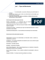 Manual em PDF Da Aula 1 - Tipos de Movimento