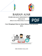 Modul 5 - Materi Cara Menginput Data Ke Dalam Bahasa Java