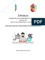Jobsheet 6 - Praktik Jenis-Jenis Operator Dalam Bahasa Java