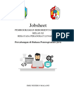 Jobsheet 7 - Praktik Percabangan Bahasa Java