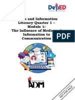 MIL - Q1 - M1 - The Influence of Media and Information To Communication