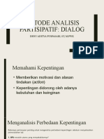 Pertemuan 13 - Analisis Partisipatif - Dialog