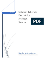 Taller Electronica Analoga. Corte 3