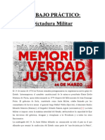 TP HISTORIA - Dictadura Militar - Sexto Sociales