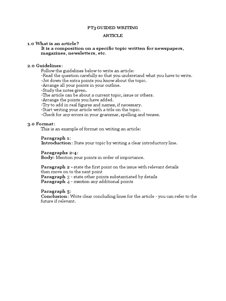 article writing format pt3