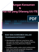 Perlindungan Konsumen dalam Transaksi Internet - Nin Yasmine Lisasih