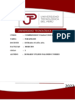 Tarea de Parafrasis