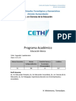 Educación Básica: Fundamentos, Programas y Evaluación