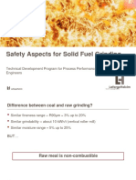 Safety Aspects of Solid Fuel Grinding