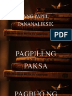 Ang Pananaliksik Papel