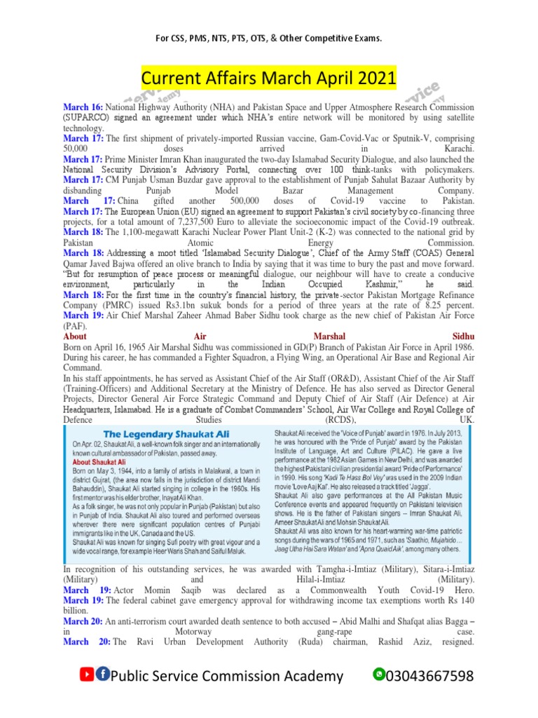 Handwritten Notes Of Current Affairs Pdf Pakistan