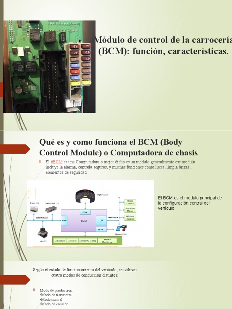 Funciones del Módulo BCM Automotriz | PDF | Transporte | Ingenieria ...
