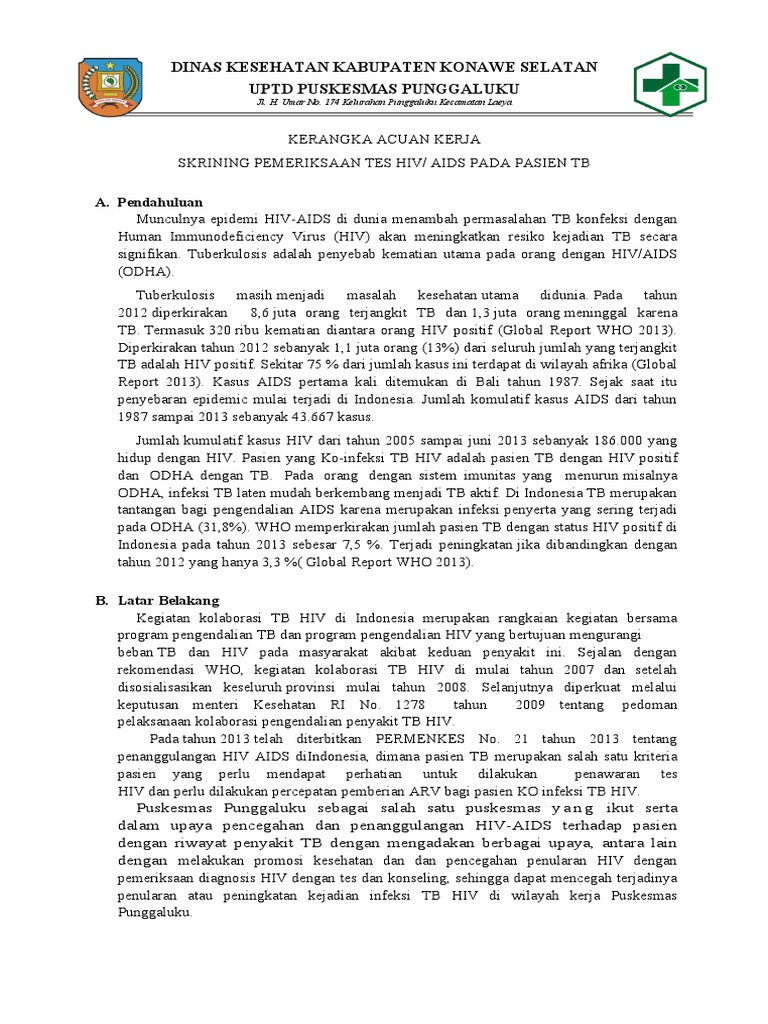 Kak Skrining Hiv Pada Pasien TB | PDF