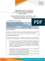 Guía de Actividades y Rúbrica de Evaluación - Unidad 1 - Paso 1 - Relacionar Conocimientos Sobre Contabilidad Financiera y de Costos