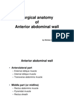Surgical Anatomy of Anterior Abdominal Wall: by Wichien Sirithanaphol