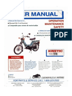 Kinetic Moped User Manual