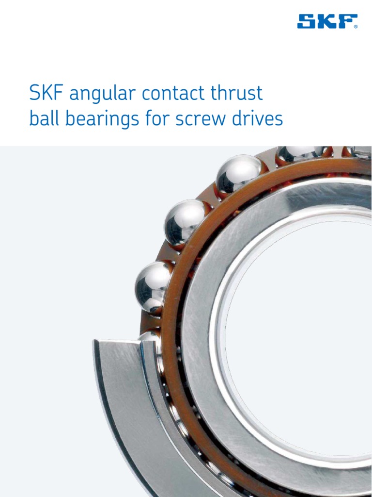 SKFBSSB Catalogue Angularcontactthrustballbearingsforscrewdrives PDF