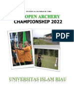 BARU Technical Handbook UIR Open Archery Championship 2022