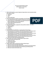 PRE TEST PELATIHAN ANALISIS Coliform