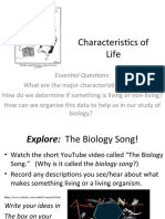 Charactertistics of Life