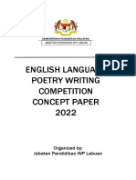 English Language Poetry Writing Competition Concept Paper 2022 - State