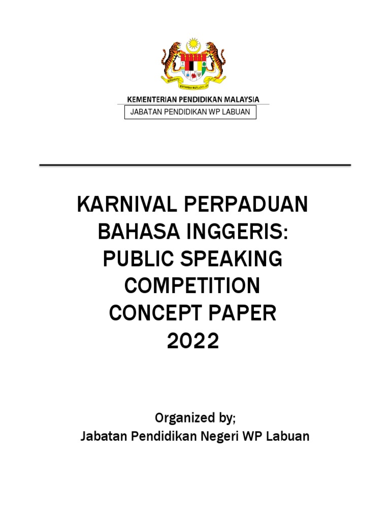 English Public Speaking Competition 2022 | PDF | Public Speaking ...