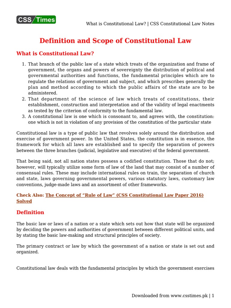 what-is-constitutional-law-css-constitutional-law-notes-pdf