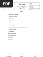 Download HACCP Plan Wholesale Fruits and Vegetables by HACCPEuropa SN59719430 doc pdf