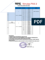 Jadwal Simulasi Pas 2021