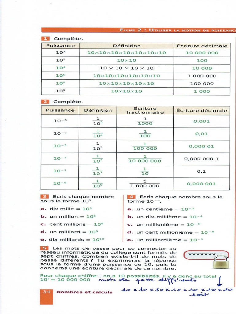 4 PJ14 Corrigé Fiche34 | PDF