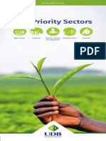 UDB Priority Sectors Agriculture Industry Human Capital Development Infrastructure Tourism