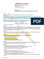 NORMĂ Privind Structura Functionala Din 26 Iulie 2006