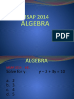 Msap 2014 Algebra Deck