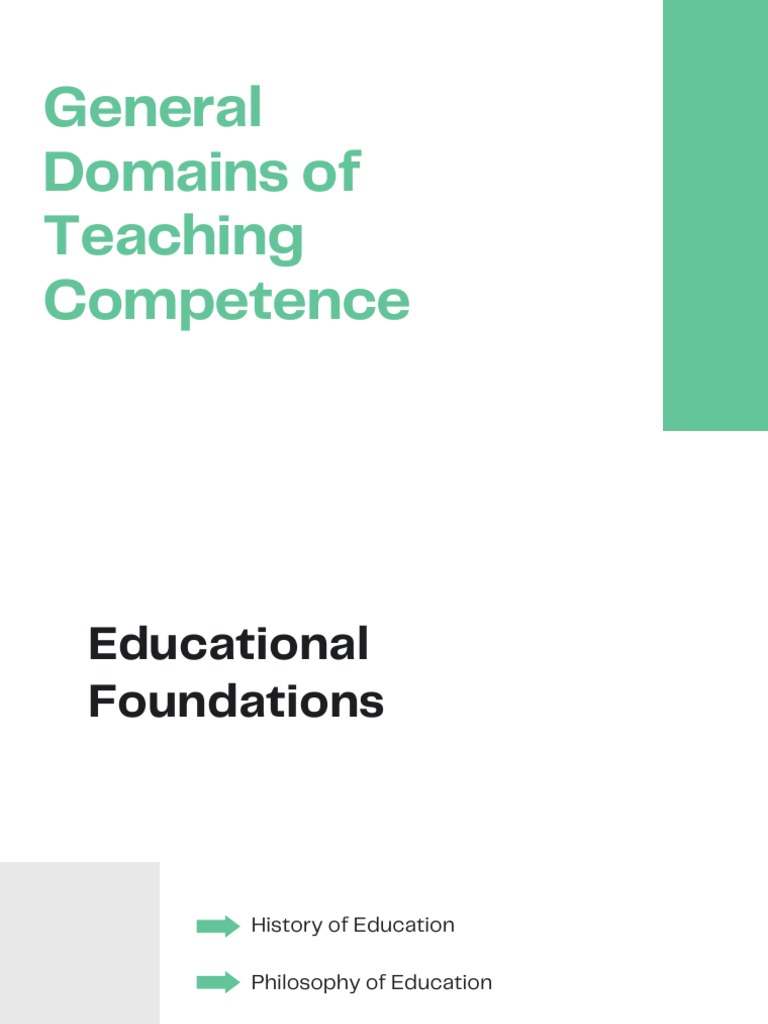 Domains of Teaching Competence | PDF | Learning | Teachers